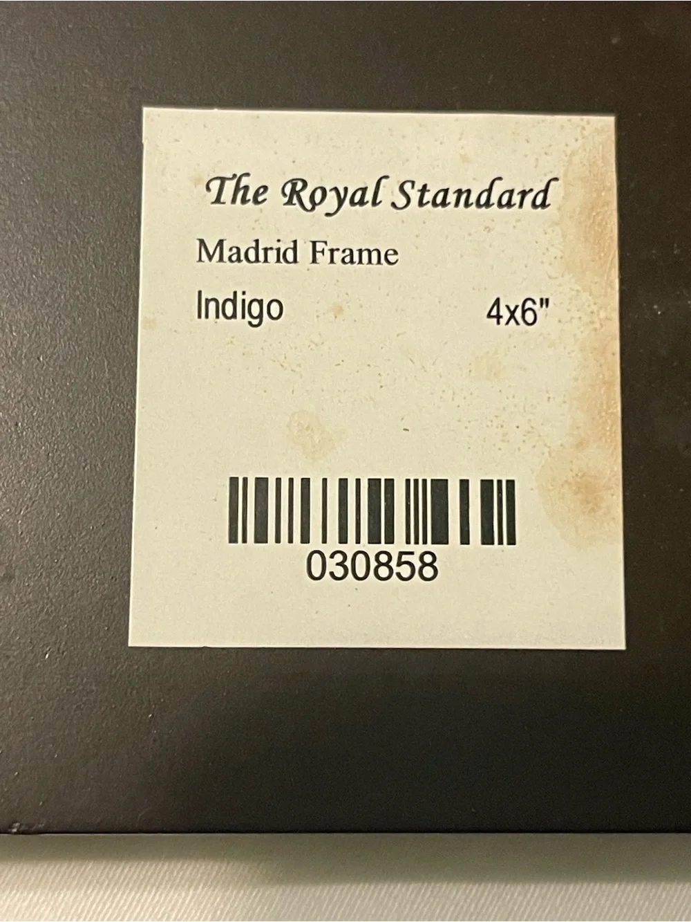 Royal Madrid Indigo Distressed Wood Picture Frame
